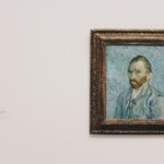 Famous Paintings - Vincent Van Gogh self portrait painting on wall